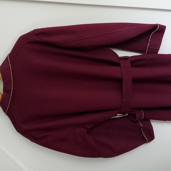 Fabulous 1950 era 100% wool robe smoking jacket - Picture 6 of 10